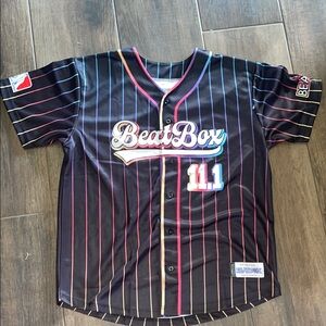 BeatBox Baseball party Jersey colored Size Large